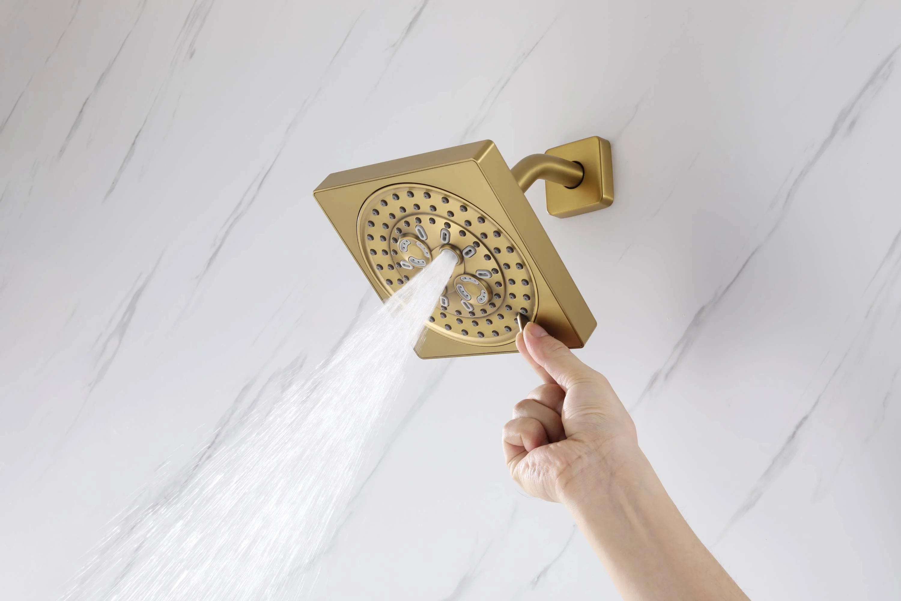 12" or "16" Rainfall Head 3-Way Thermostatic Shower Faucet with Regular Head - Image 25