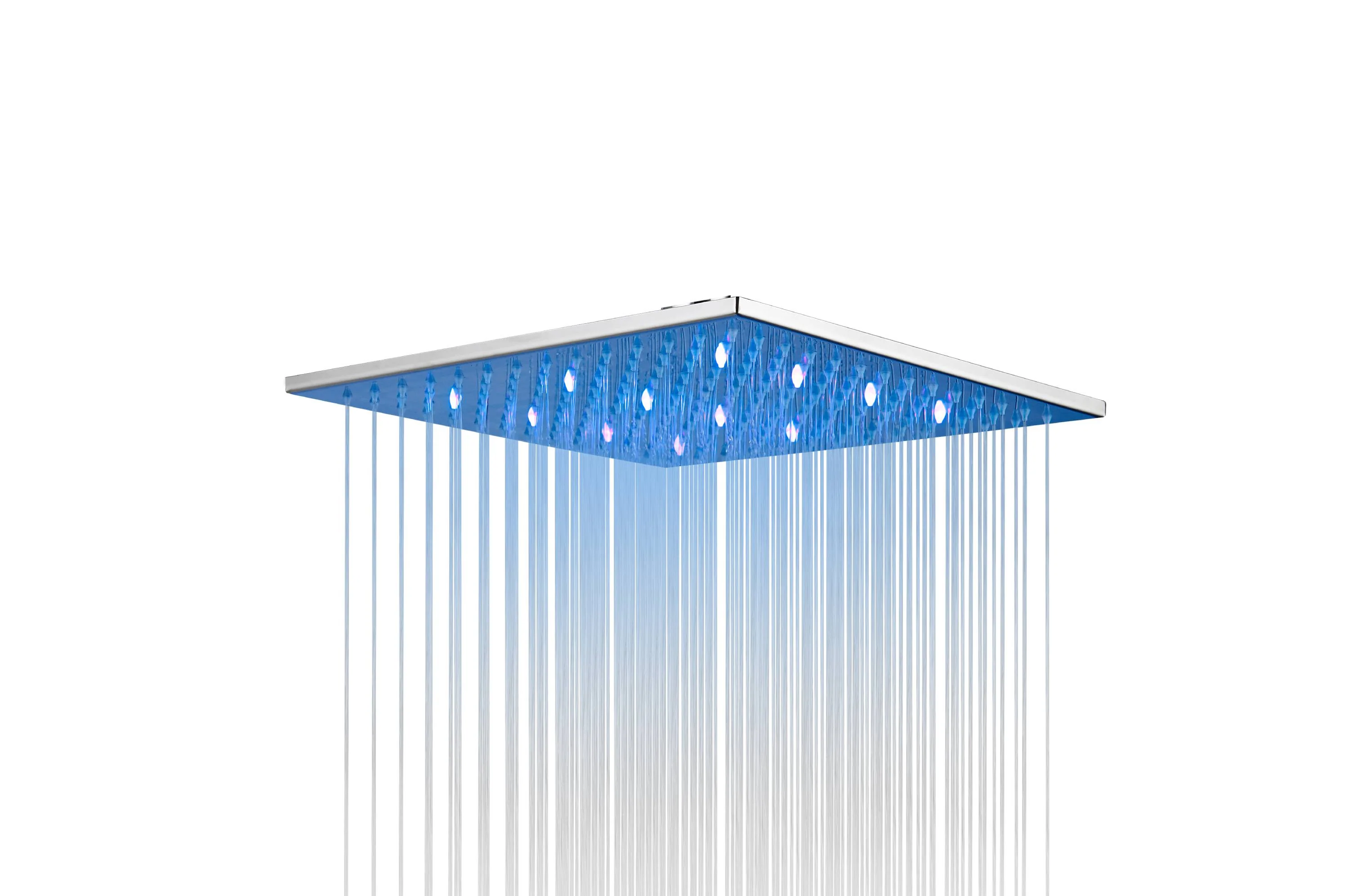 Wall-Mounted 3-Way Digital Display Pressure Balance Shower Faucet with Choice of 12'' or 16'' LED or Non-LED Rain Shower Head - Image 10