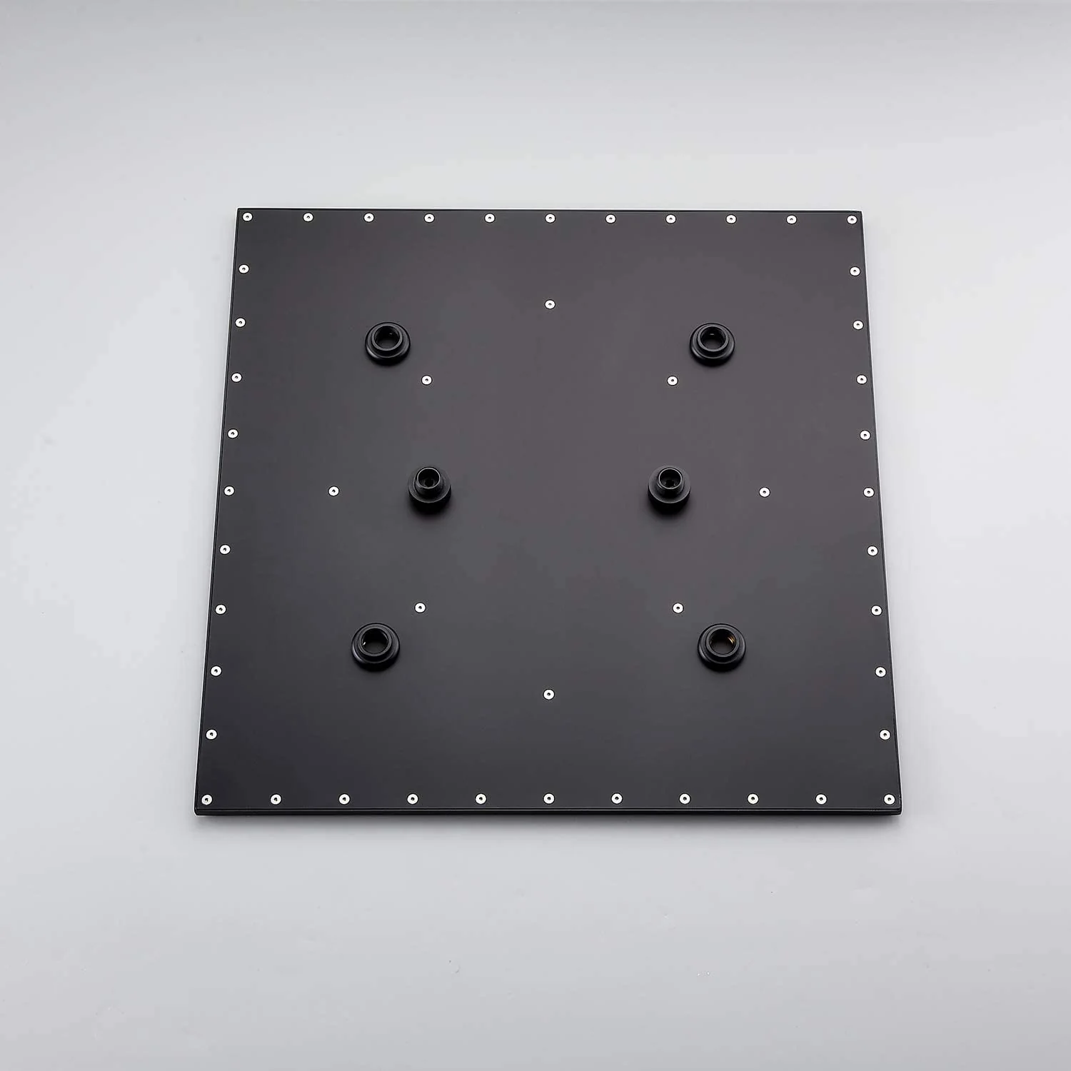 Matte Black Ceiling Mounted Shower Faucet: 20" or 24" with LED Colors, Digital Display Valve, 6 Body Jets - Image 10