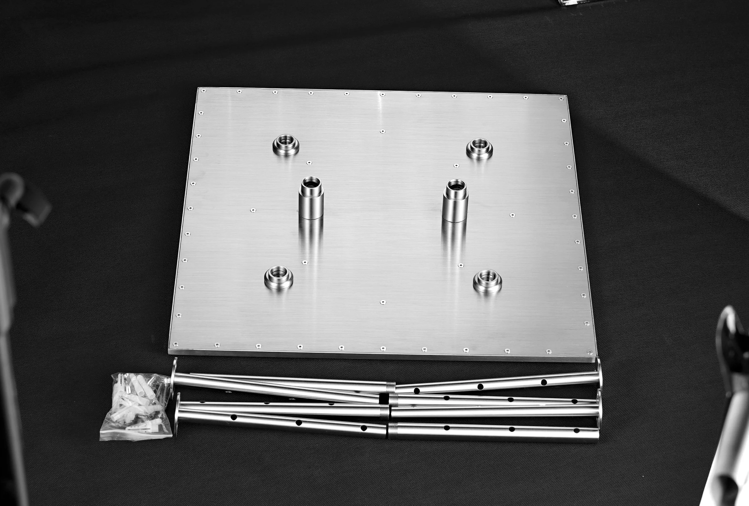 20-Inch Brushed Nickel Rainfall Shower Head: Choose Between Non-LED or LED, Enjoy Ceiling-Mounted - Image 6