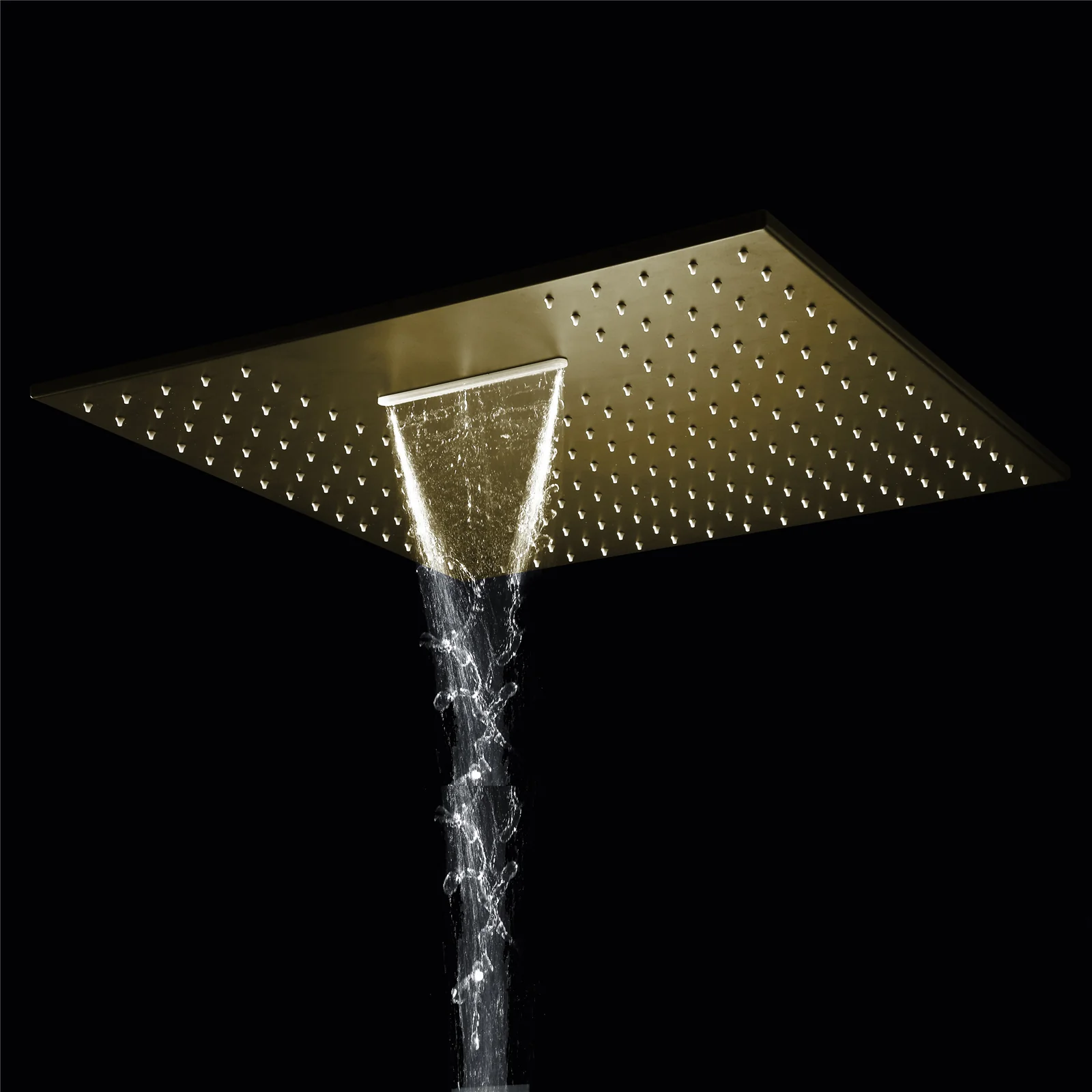 Dual-Function 20" or 24" Rainfall Waterfall Shower Head: Multiple Finish Options - Image 14