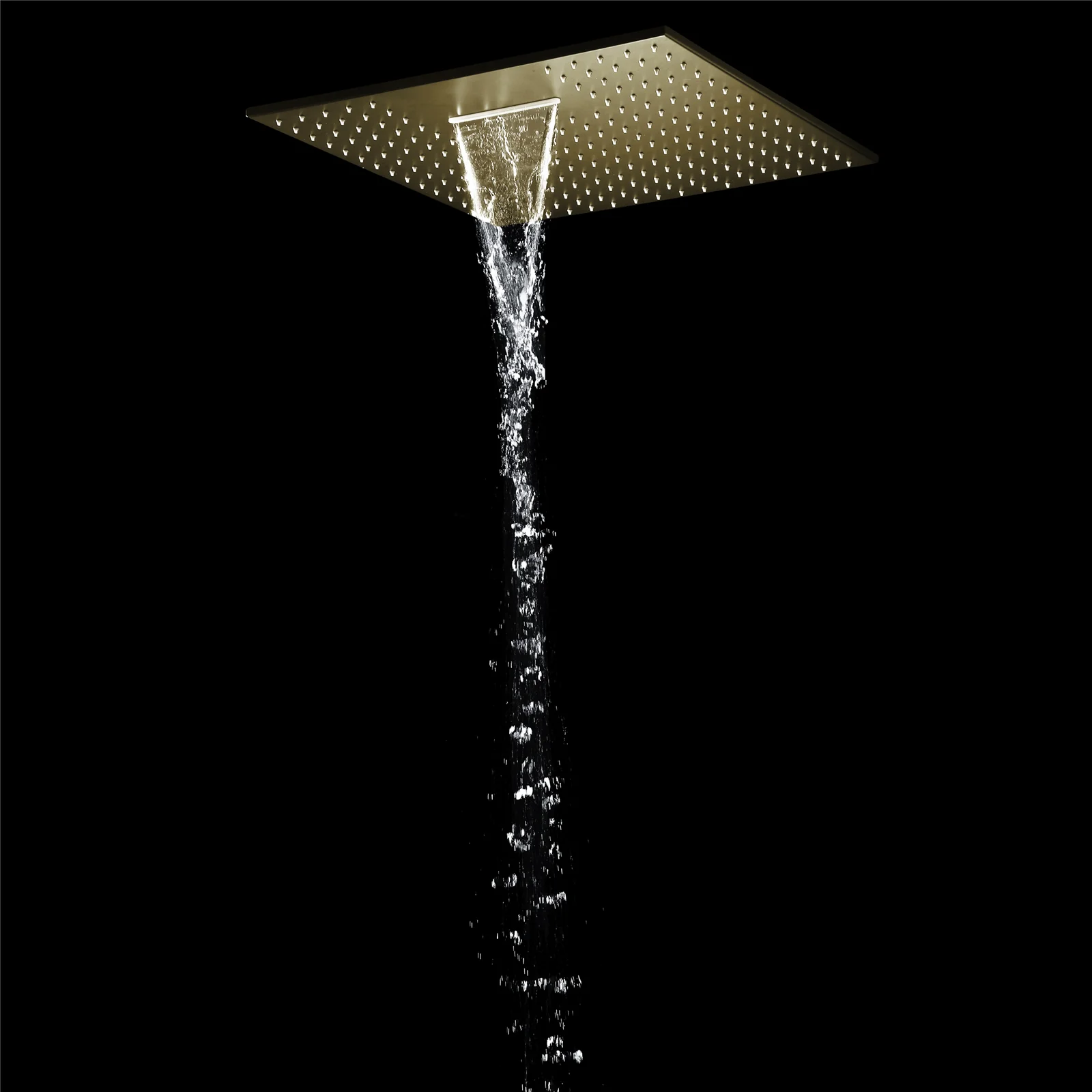 Dual-Function 20" or 24" Rainfall Waterfall Shower Head: Multiple Finish Options - Image 15