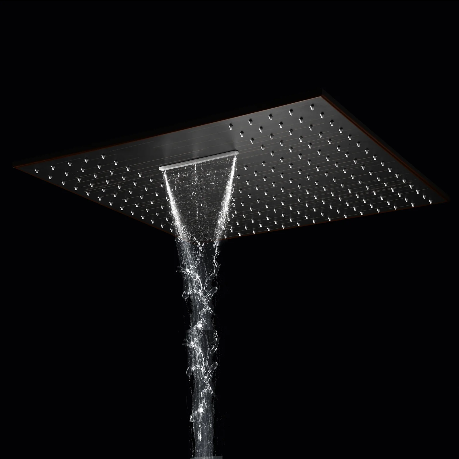 Dual-Function 20" or 24" Rainfall Waterfall Shower Head: Multiple Finish Options - Image 19