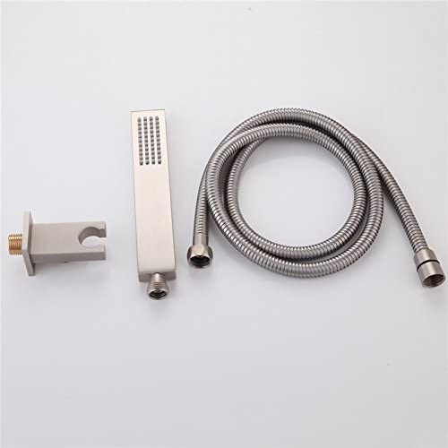 3-Way Brushed Nickel Ceiling-Mounted Thermostatic Shower System with 12'' or 16'' Rain Head, Optional LED Light - Image 18