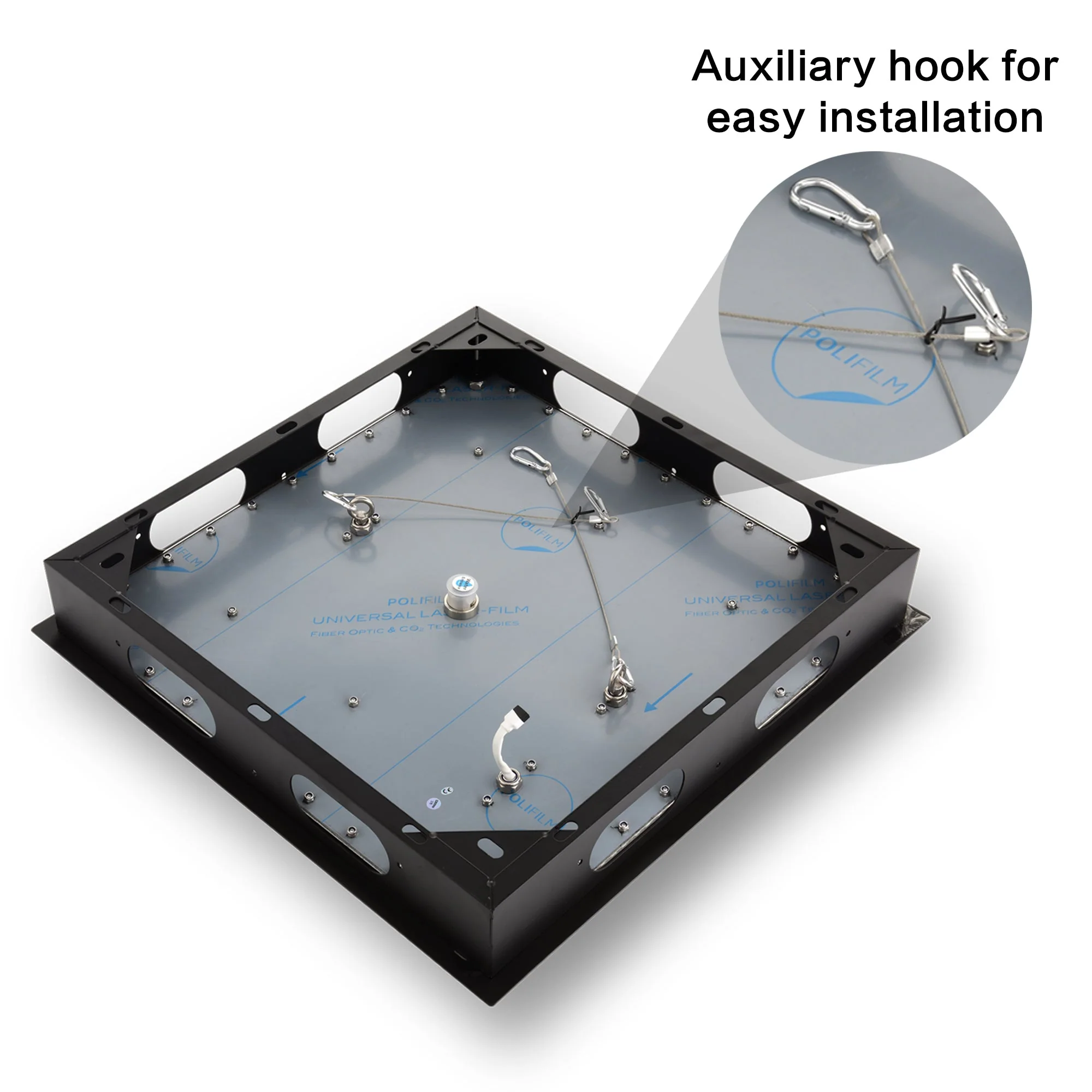 Matte Black 20" or 24" Ceiling-Mounted 3-Way Thermostatic Shower Faucet - Image 12