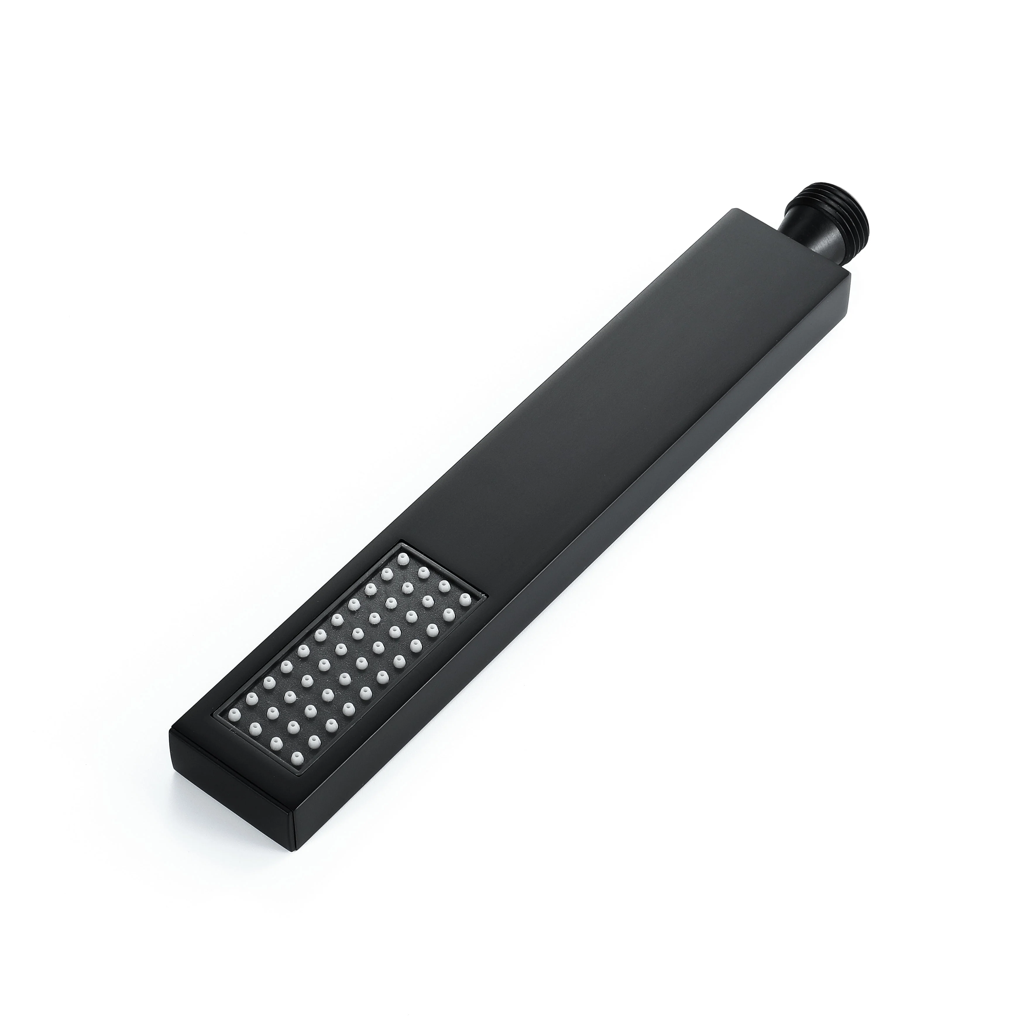 wall mount 6 inch matte black regular shower head shower system 4 way thermostatic rough in valve with body jets - Image 5